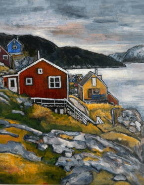 Sarfannguit, Grønland, akryl, 40x50